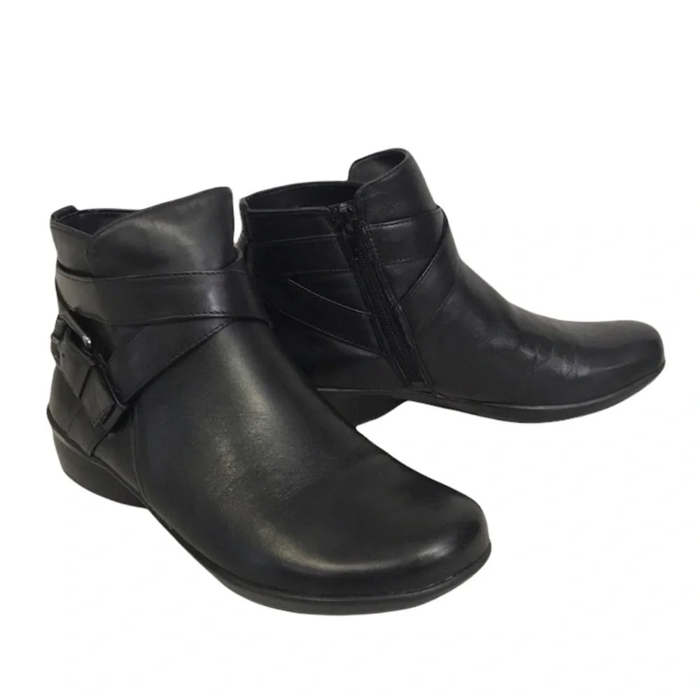 New! Naturalizer Women's Cassandra Booties Leather Black 6.5M New in Box